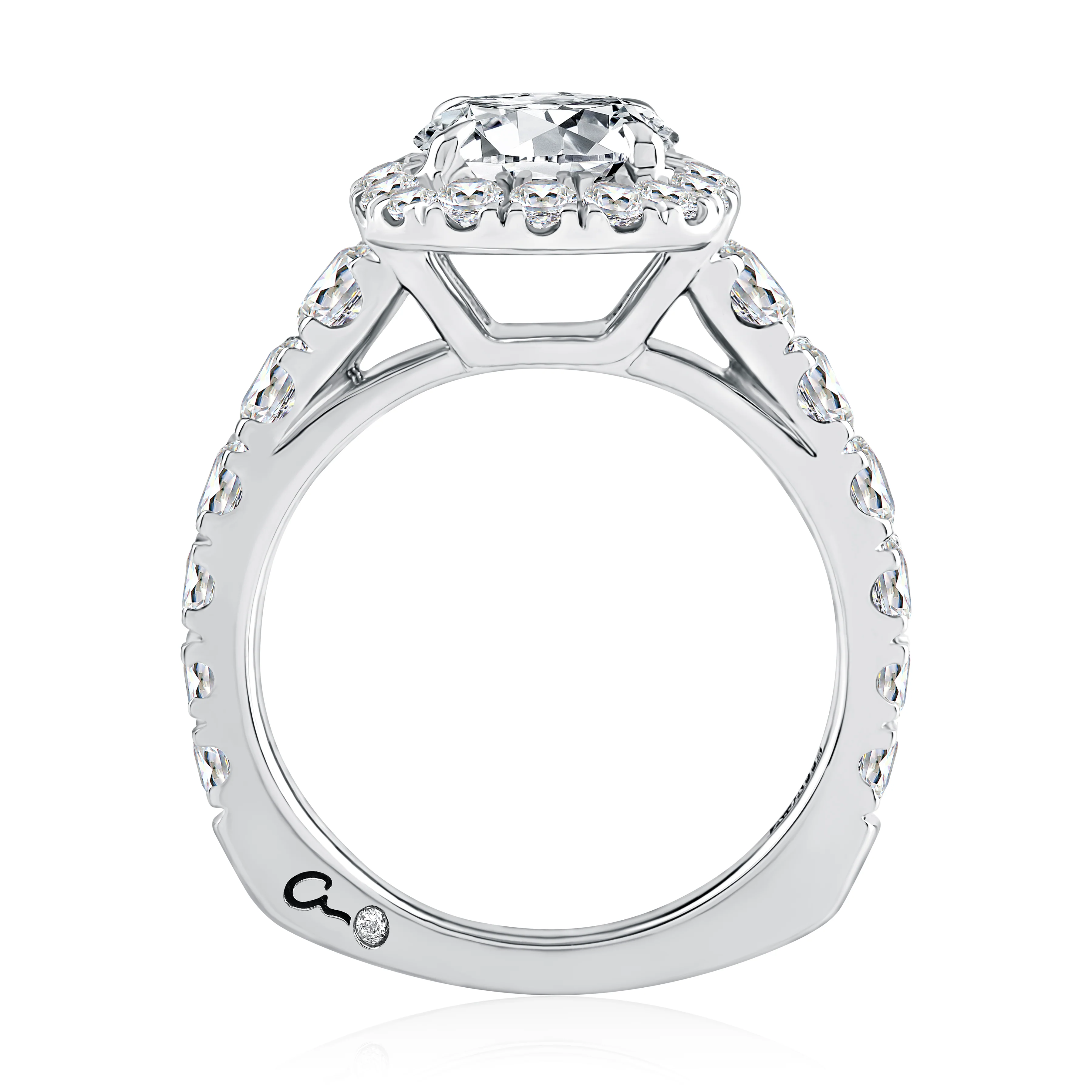 Halo Engagement Ring - Image 5