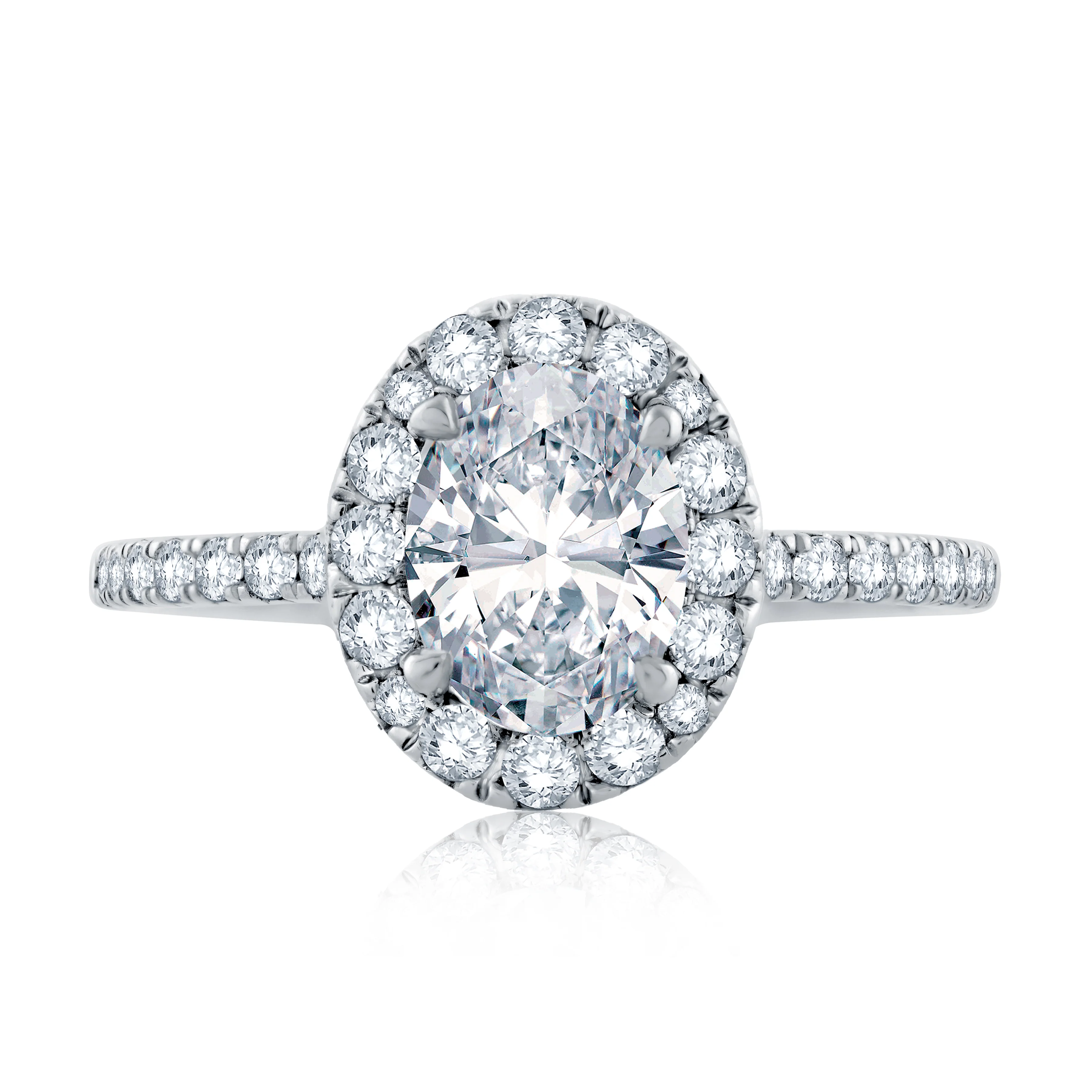 Quilted Halo Engagement Ring - Image 5