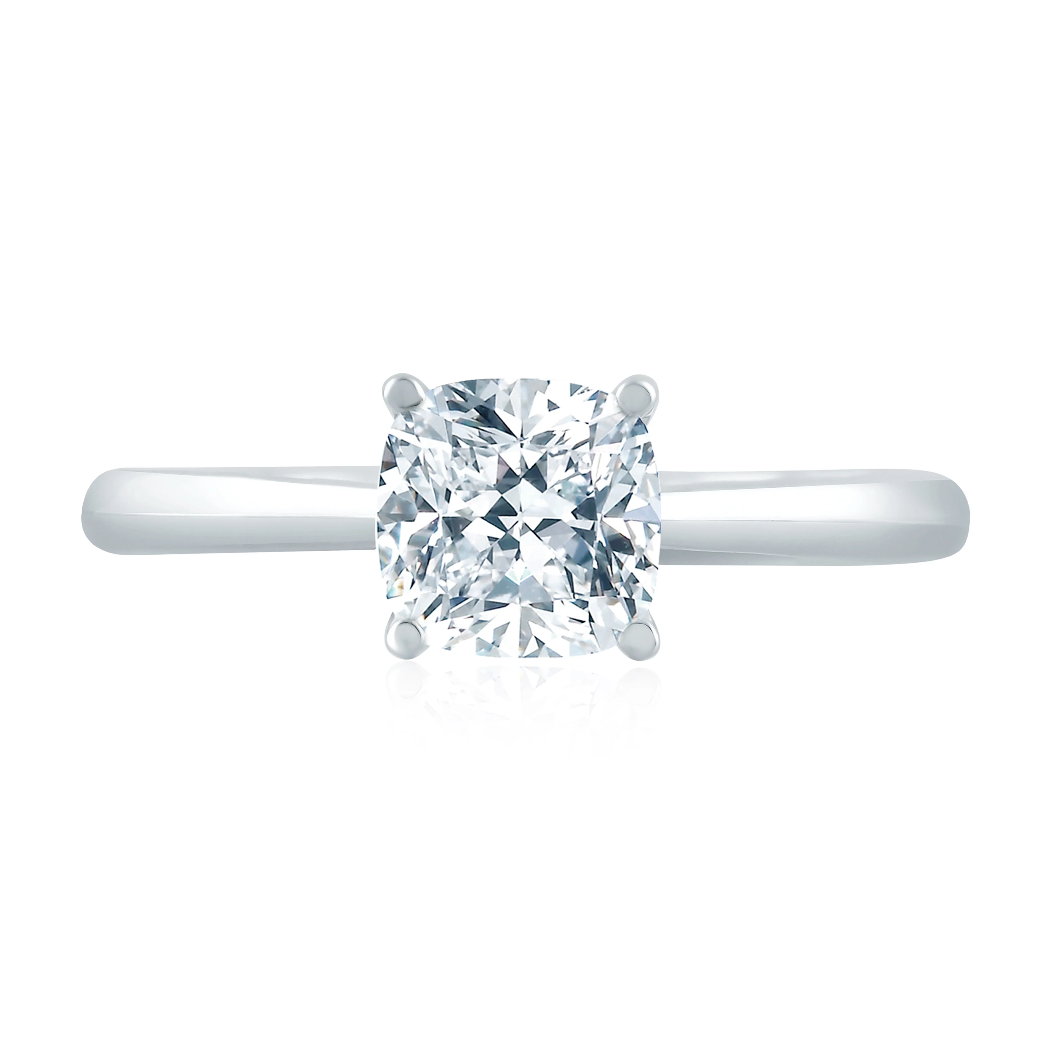Quilted Hidden Halo Engagement Ring - Image 4