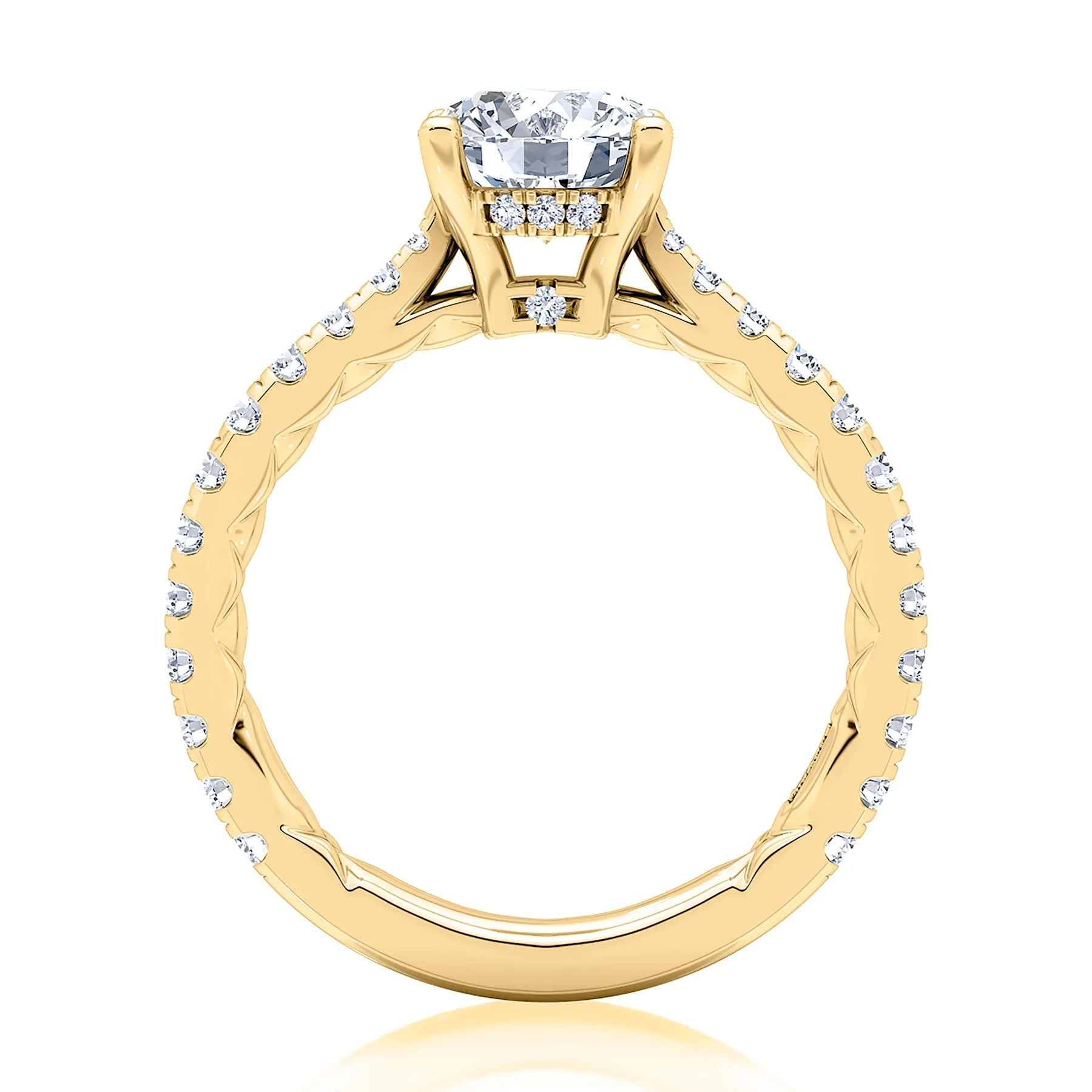 Quilted Classic Engagement Ring - Image 3
