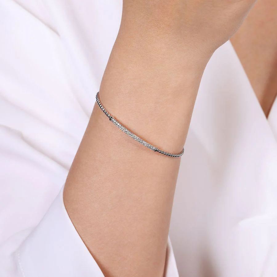 Bujukan Diamond Bar Split Cuff Bracelet - Image 10