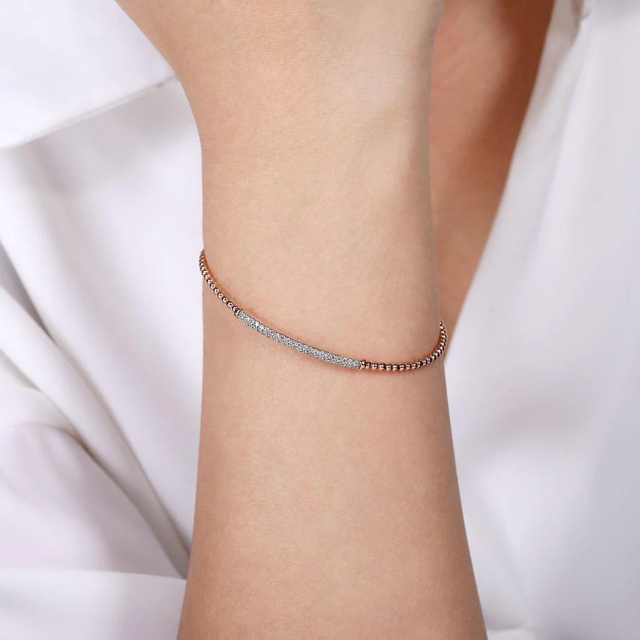Bujukan Diamond Bar Split Cuff Bracelet - Image 11
