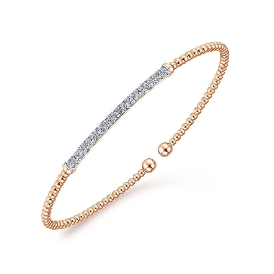 Bujukan Diamond Bar Split Cuff Bracelet - Image 8