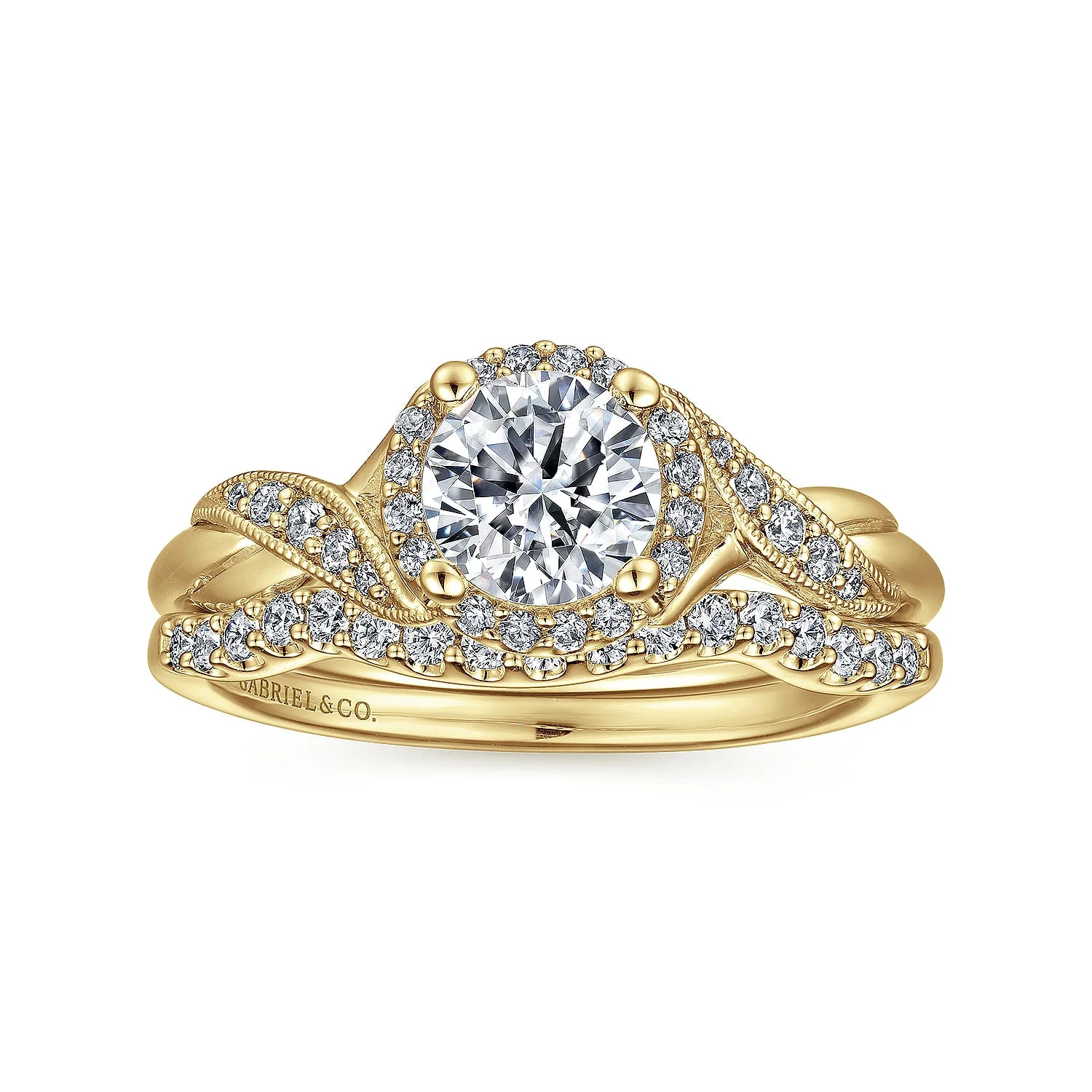 Twisted Diamond Engagement Ring - Image 15