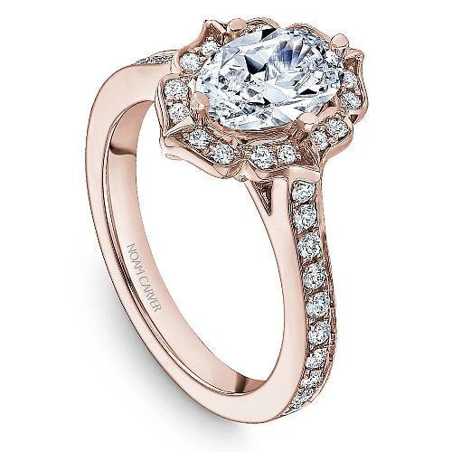Diamond Halo Engagement Ring - Image 9