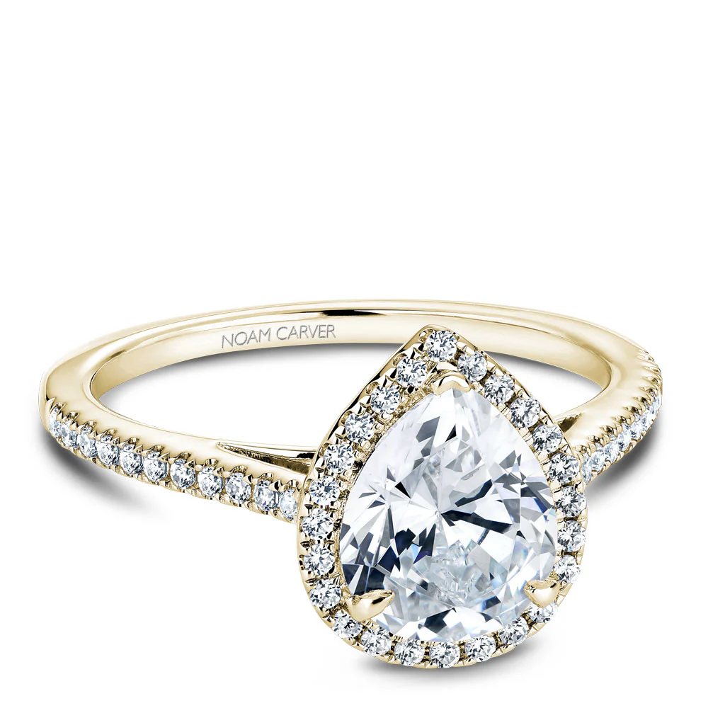 Diamond Halo Engagement Ring - Image 6